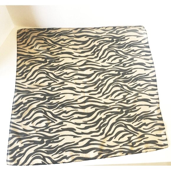 Vintage Scarf Zebra Animal Print Square Headwear Accessory, Fundraiser for Susta - Picture 3 of 4